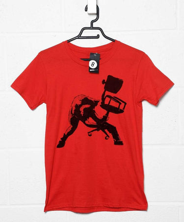 Banksy Office Chair Clash T-Shirt For Men 8Ball
